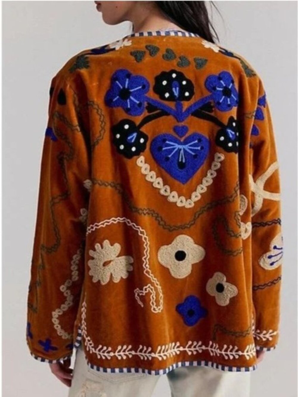 Sissel Edelbo Maggie Jacket Boho Chic Hippie Festival Embroidered Womens Retro